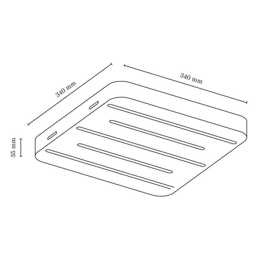 Plafonnier NEELE 5xLED/3,9W/230V chêne - certifié FSC