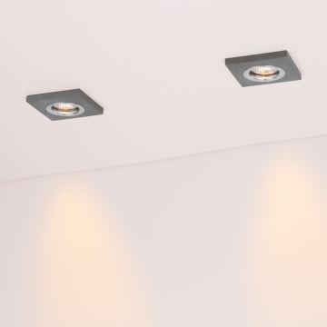 SET 3x LED Hang plafondverlichting VITAR 1xGU10/5W/230V CRI 90 beton – FSC gecertificeerd