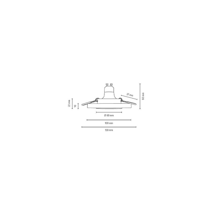 SET 3x LED Hang plafondverlichting VITAR 1xGU10/5W/230V CRI 90 beton – FSC gecertificeerd