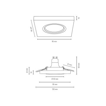 SET 3x LED Hang plafondverlichting VITAR 1xGU10/5W/230V CRI 90 eiken – FSC gecertificeerd