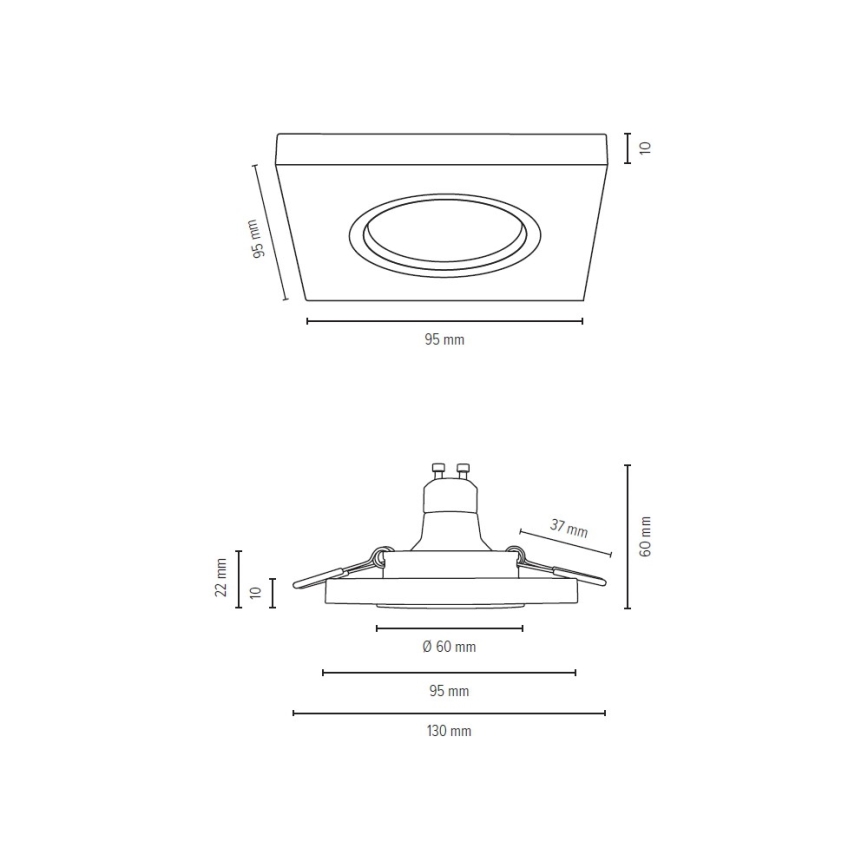 SET 3x LED Hang plafondverlichting VITAR 1xGU10/5W/230V CRI 90 eiken – FSC gecertificeerd