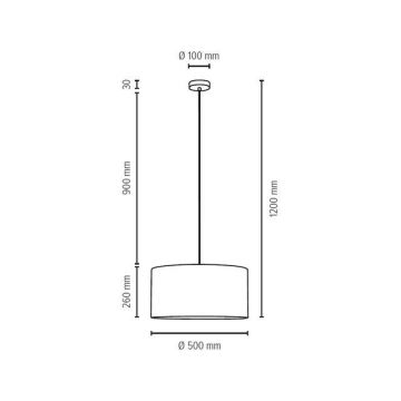 Hanglamp aan koord SCARLETT 1xE27/60W/230V - FSC-gecertificeerd