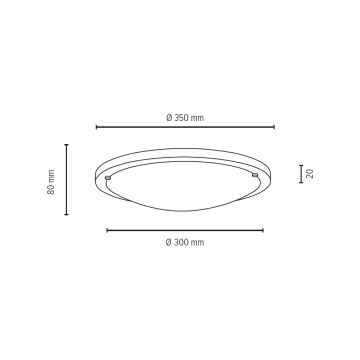 Plafondlamp FRIDA 2xE27/40W/230V - FSC-gecertificeerd