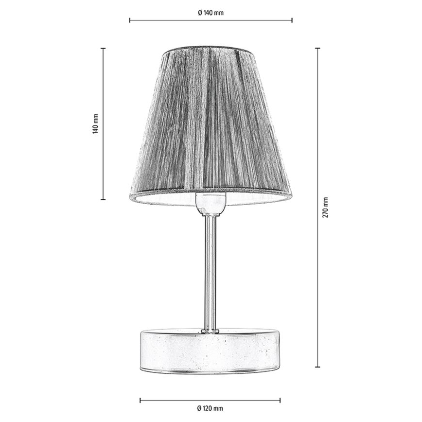 Tafellamp MILA 1xE14/25W/230V birch – FSC gecertificeerd