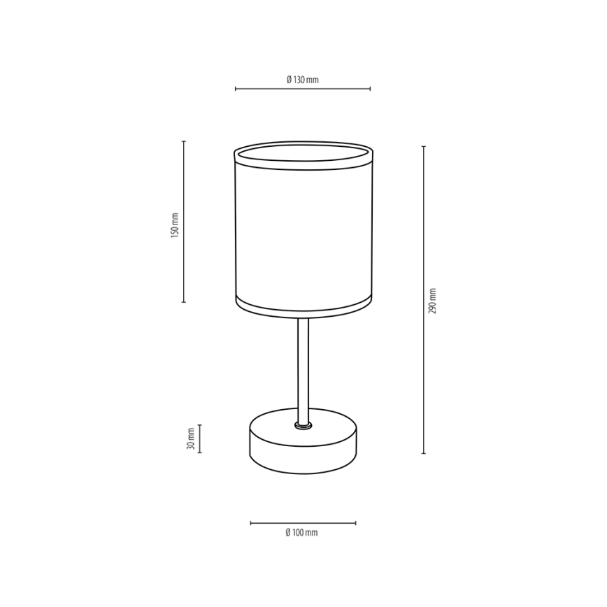 Lampe de table BOHO 1xE27/25W/230V chêne - certifié FSC