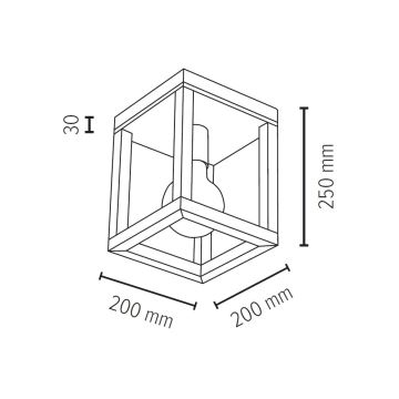 Plafonnier KAGO 1xE27/60W/230V chêne mat - certifié FSC