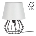 Spot-Light - Tafel Lamp MANGOO 1xE27/40W/230V grijs/zwart - FSC-gecertificeerd