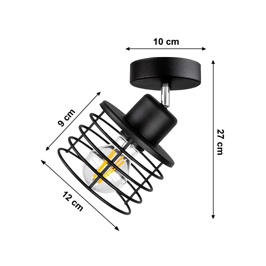 Spot Verlichting BONOX 1x E27 / 60W / 230V