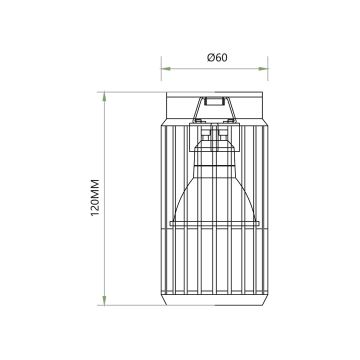 Spot VERTICAL 1xGU10/8W/230V blanc