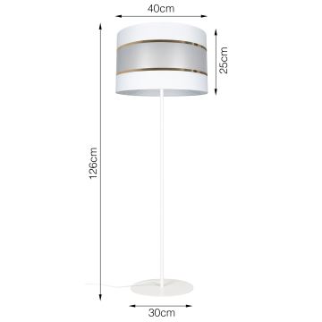 Staande Lamp CORAL 1xE27/60W/230V wit