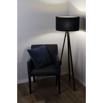 Staande Lamp STANDART 1xE27/60W/230V blauw/zwart