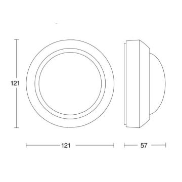 STEINEL 006532 - Détecteur de mouvement extérieur IS360-3 blanc IP54