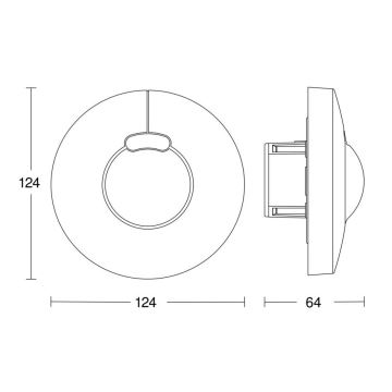 Steinel 058241 - Bewegingssensor HF 3360 V3 KNX rond wit