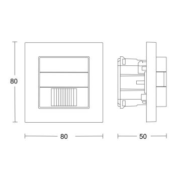 Steinel 058463 - Bewegingssensor IR 180 V3 KNX wit