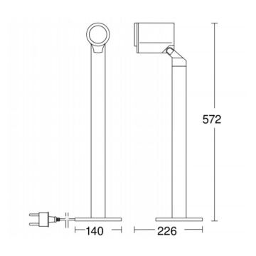 STEINEL 058661 - Lampe d'extérieur LED avec détecteur SPOT WAY 1xGU10/7W/230V IP44