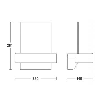 STEINEL 065713 - Numéro de maison LED avec capteur L820 LED/12,5W/230V IP44