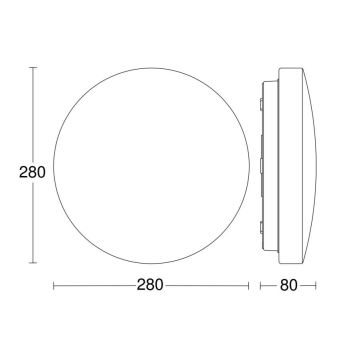 Steinel 069704-LED Badkamer Plafondlamp RSPRO P1 LED/8,2W/230V 3000K IP54