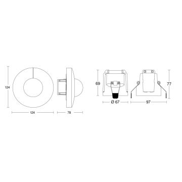 Steinel 079697 - Bewegingssensor IS 345 COM1 230V wit