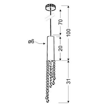 Suspension avec fil DUERO 1xGU10/3W/230V