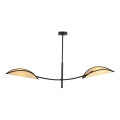 Suspension-barre LOTUS 2xE14/10W/230V noir/beige