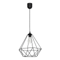 Suspension BASKET 1xE27/60W/230V noire