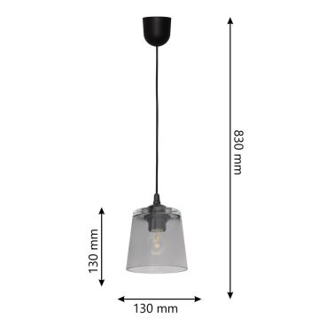 Suspension fil LUCEA 1xE27/60W/230V