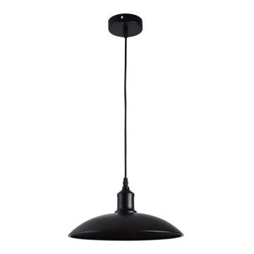 Suspension filaire 1xE27/60W/230V d. 29 cm noir