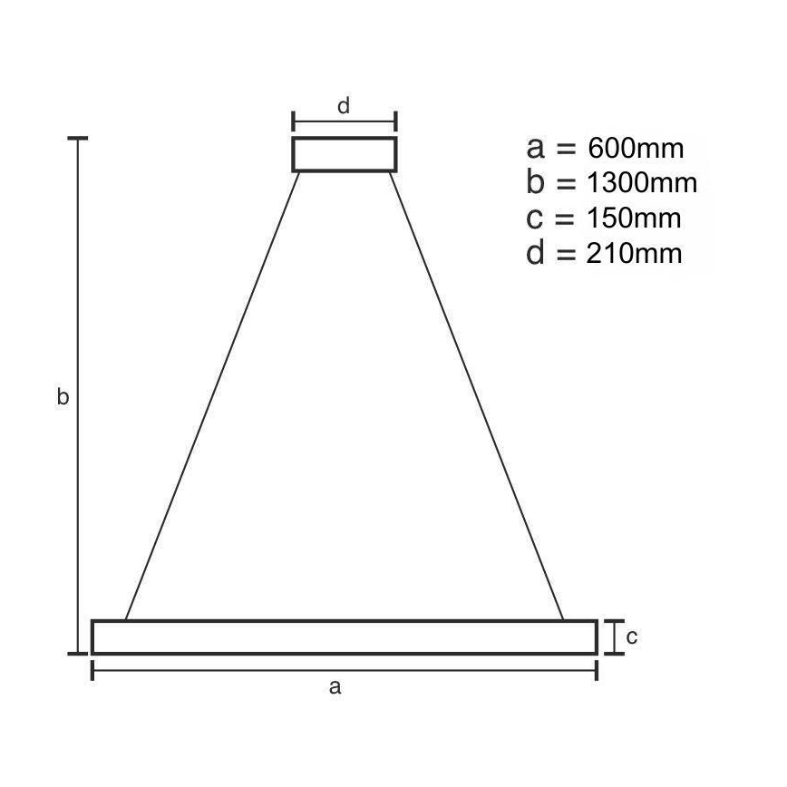 Suspension filaire à intensité variable LED LED/40W/230V 3000-6500K doré + télécommande