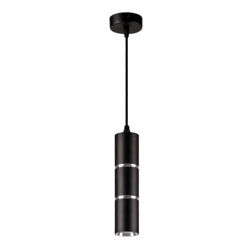 Suspension filaire BAMBOO 1xGU10/10W/230V noir