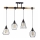 Suspension filaire CAMEROON 4xE27/60W/230V noir/bois