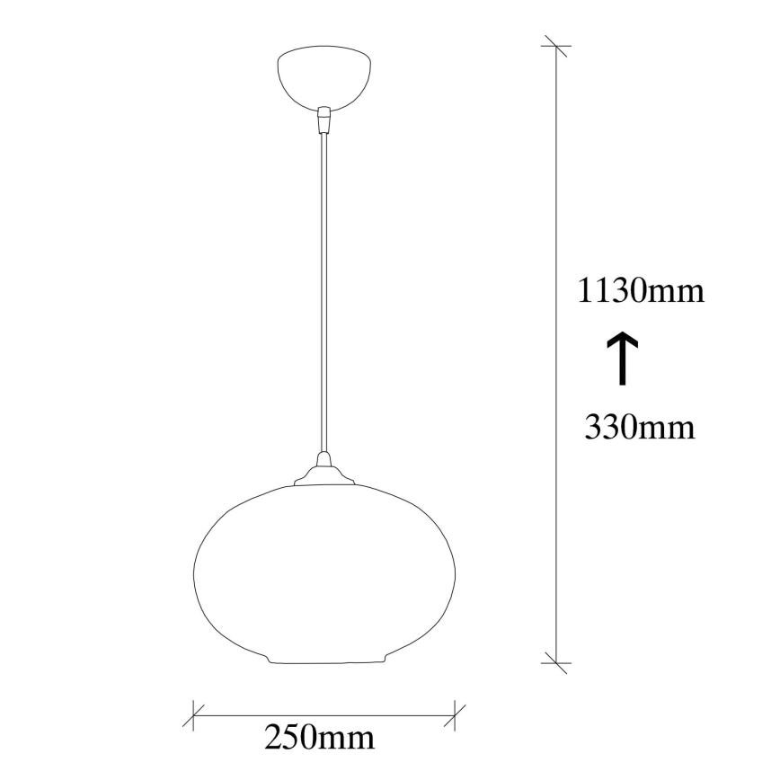 Suspension filaire CAMINI 1xE27/40W/230V