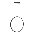 Suspension filaire de salle de bain SATURNO LED/28W/230V d. 50 cm IP44 anthracite