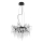 Suspension filaire en cristal 10xG9/40W/230V noir