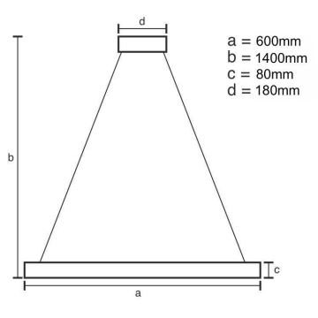 Suspension filaire en cristal à intensité variable LED/40W/230V 3000-6500K + télécommande