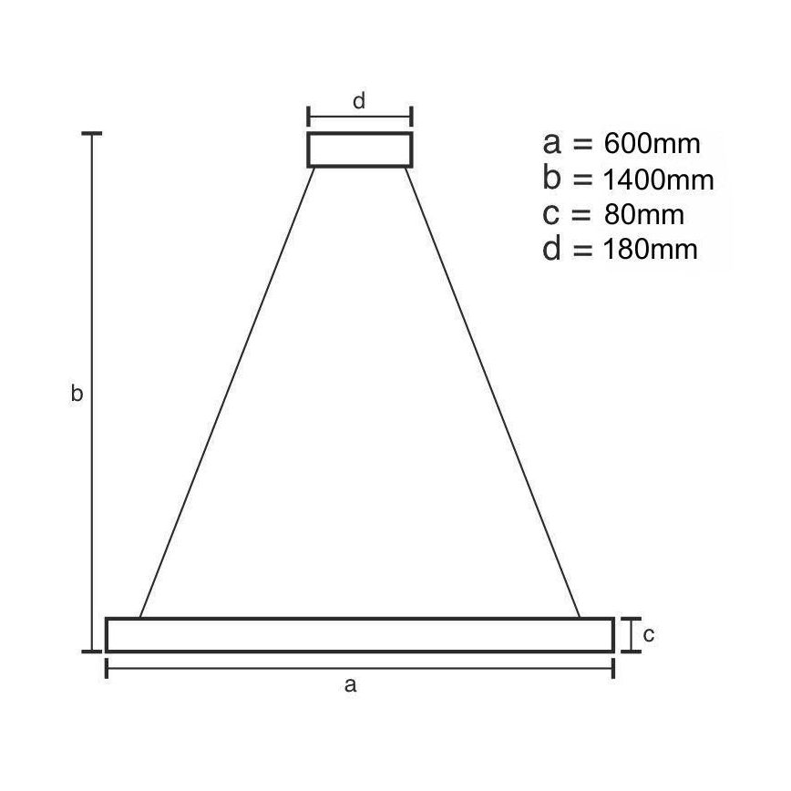 Suspension filaire en cristal à intensité variable LED/40W/230V 3000-6500K + télécommande