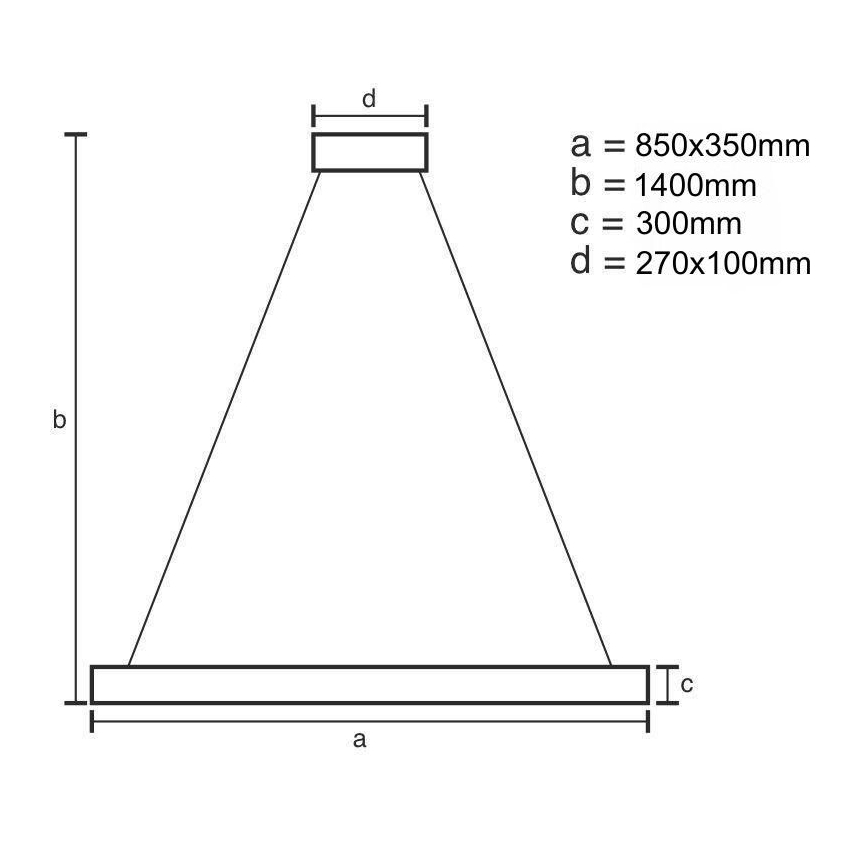 Suspension filaire en cristal à intensité variable LED/90W/230V 3000-6500K + télécommande