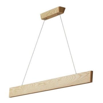 Suspension filaire LED/22W/230V 4000K 120 cm frêne/bois massif