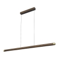 Suspension filaire LED/22W/230V 4000K 120 cm frêne/bois massif