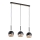 Suspension filaire MILTONA 3xE27/60W/230V noir/beige