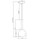 Suspension filaire NIKO 1xG9/9W/230V d. 15 cm noir