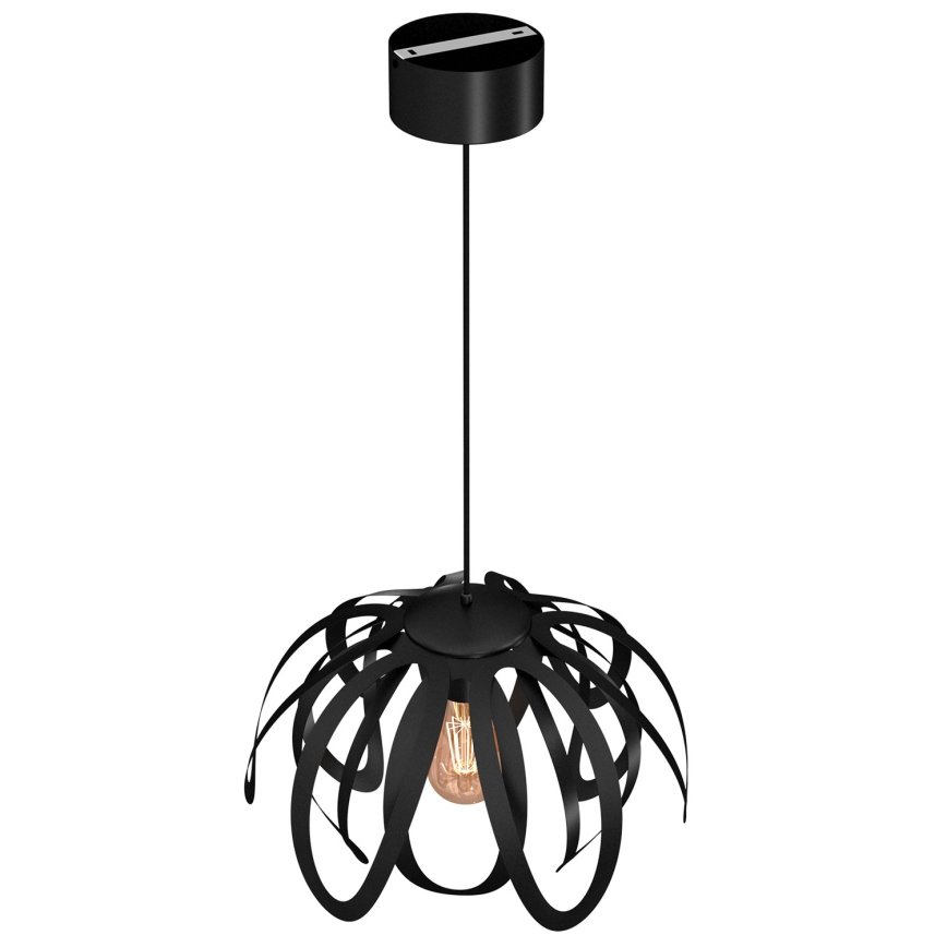 Suspension filaire ORCHID 1xE27/60W/230V noir