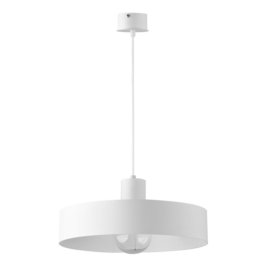 Suspension filaire RIF 1xE27/60W/230V d. 35 cm blanche