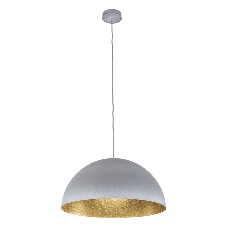 Suspension filaire SFERA 1xE27/60W/230V diam. 50 cm gris/doré