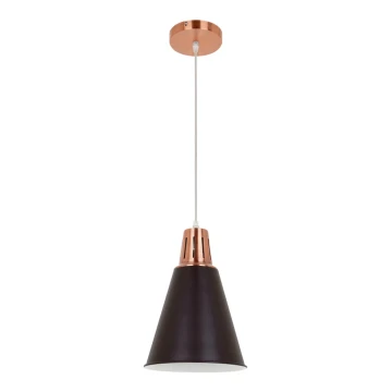 Suspension filaire SHADE 1xE27/15W/230V cuivre/noir