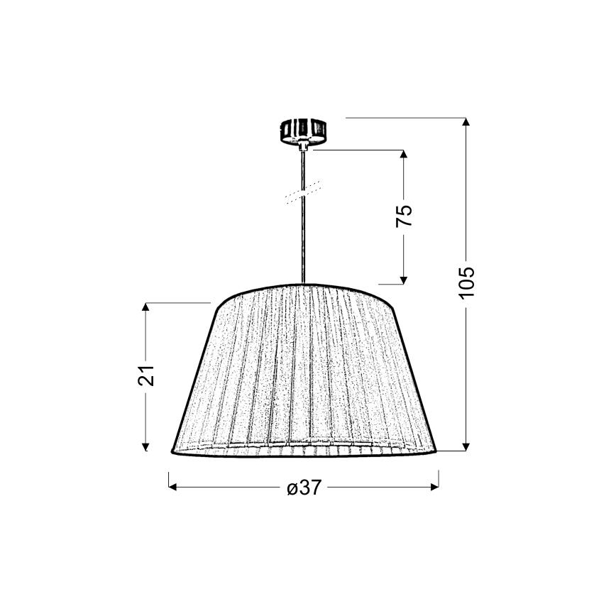 Suspension filaire TIZIANO 1xE27/60W/230V rose