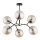 Suspension sur barre FOTON  6xE14/40W/230V noire/beige