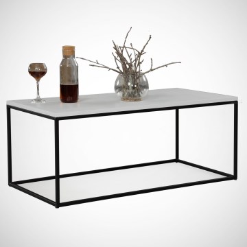 Table basse COSCO 43x95 cm blanc