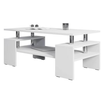 Table basse CUBE 50x110 cm blanc