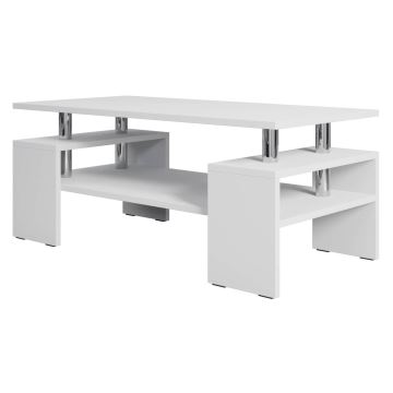 Table basse CUBE 50x110 cm blanc