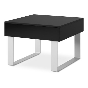 Table basse PAVO 45x63,5 cm noir brillant